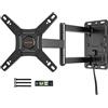 WHYFONE Staffa da parete per TV con serratura per campeggio, rotazione di 180°, girevole a 180°, supporto da parete per camper e monitor da 13-43 pollici e TV fino a 25 kg, staffa VESA 200 x 200 mm