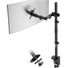 PUTORSEN Supporto monitor scrivania Schermo PC 13-35'', Super alto Braccio per Monitor Singolo 2 Opzioni di Montaggio, capacità di Peso Fino a 9 kg