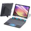 HUOBAO Tastiera iPad Pro 11(10.9/11), Cover iPad Pro 11 con Tastiera, con retroilluminazione a 7 colori e trackpad, tastiera magnetica Bluetooth staccabile e custodia protettiva, QWERTY