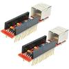 TECNOIOT 2pcs ENC28J60 Ethernet Shield HR911105A Shield Nano V3.0 RJ45 Webserver Module