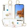 Kainevy per Cover Redmi Note 8 2021 Con Cordino Silicone Morbido Antiurto Slim Custodia Xiaomi Redmi Note 8 Cover Con Anello Resistente Aesthetic Protezione Case Per Donna e Bambina (Bianco)