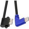 chenyang Cavo dati da host USB C a micro USB 3.0 90 gradi ad angolo retto 0,3 m