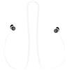 kwmobile Laccetto Portauricolari Compatibile con Google Pixel Buds Pro - Cordino Porta-cuffie in-ear - Laccio Blocca-cuffiette bianco