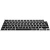 kwmobile Copritastiera Compatibile con Apple MacBook Air 13.6 M3 2024 A3113 - Pellicola in Silicone per Tastiera QWERTZ (Germania) - PC Skin Keyboard - Nero