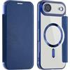 MODFYN Cover per iPhone Air con Porta Carte, Premium Libro Portafoglio Pelle PU Flip Clear Blocco RFID Case Wallet Antiurto Custodia per Apple iPhone 17 Air.Blue