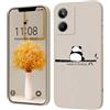 PAINE Custodia Morbida in Silicone Compatibile con Realme 10 4G Cover,Bianco