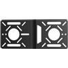 Fasgear Adattatore in metallo in alluminio per mini PC, supporto per braccio monitor Intel NUC VESA, piastra adattatore con fori da 100 x 100 mm e 75 x 75 mm, kit di conversione