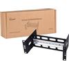 GeeekPi Staffa di montaggio su guida DIN da 25,4 cm, profondità regolabile, per DeskPi RackMate T1/T0/T2/T0 Plus/T1 Plus, compatibile con dispositivi di rete industriali da 35 mm e armadio rack da 10