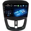 JOYX - Android 13 Autoradio Peugeot 207 (2006-2015) - Carplay + Android Auto - LED Camera & MIC - DSP DAB Volante WiFi 360-Camera Fast-Boot 4G AHD-Cam - 9 Pollice 2 Din