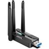 calonny Adattatore WiFi 6 Bluetooth 5.4 USB 2in1, dual band 2,4/5GHZ ax900Mbps per PC/laptop/desktop, adattatore WiFi Bluetooth mini USB senza driver, supporta Windows10/11 (802.11.ax)