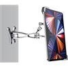 woleyi Supporto Muro Tablet Serratura di Sicurezza Antifurto, Porta Tablet Parete Antitaccheggio per Negozi Bancarelle Mostre per iPad Pro Air Mini, Galaxy Tabs, Surface da 7-11