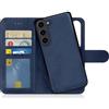 MyGadget Cover per Samsung Galaxy S25 Plus - Custodia Libretto Magnetica - Custodia Portafoglio Flip Wallet Case - Porta Carte Similpelle PU Removibile Blu Scuro