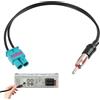JiaHeHe Adattatore Antenna Auto Doppio Fakra a DIN, Connettore per Autoradio di Ricambio Adattatore Fakra a DIN per Installazione senza Modifica, Cavo Schermato Qualità Segnale Stabile