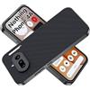 Fitudoos Cover per Nothing Phone 4A,Assorbimento degli Urti, Protettivo Resistente Custodia, Fibra di Carbonio Cover, Nero