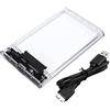 VOANZO 2,5 pollici SATA a USB 3.0 Custodia per disco rigido esterno per 2,5 pollici 7mm 9,5 mm SATA HDD SSD Supporto UASP e 2 TB unità