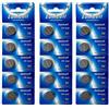 Eunicell 15 batterie a bottone al litio CR1632 3 V, 120 mAh, 3 blister da 5 batterie), marchio Eastcell (FBA)