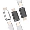 zoyuzan Adattatore USB C a Micro USB(Set di 3) Tipo Jack Caricabatterie Cavo USBC Femmina Android Maschio Convertitore Mini Charger Presa Adapter Compatibile per Huawei Xiaomi Redmi Samsung Cavo Connettore
