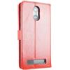 caseroxx Custodia libro per SPC Zeus 4G / Zeus 4G Pro, in finta pelle rosso, con chiusura magnetica e supporto interno