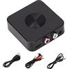 Goshyda Ricevitore Trasmettitore Bluetooth 5.1, Adattatore Audio 2 in 1 Trasmettitore Ricevitore Audio Bluetooth Wireless Ingresso AUX da 3,5 Mm, per Proiettore TV Cuffie per Auto