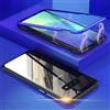 HaptiCase Cover per Samsung Galaxy S10E Magnetica Custodia,Forte Tecnologia di Adsorbimento Magnetico Posteriore in Trasparente Vetro Temperato Custodia 360 Gradi Full Body Protezione Case - Blu