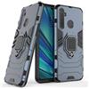 MaiJin Compatibile con Realme 5 Pro, Realme Q Cover, Custodia Armor Anello Cavalletto (Funziona con il Supporto Magnetico per Auto) Case Paraurti (Blu Navy)