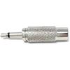 Drut Adattatore Jack Mono da 3,5 mm per Presa fono RCA Maschio-Femmina (Argento)
