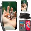 PHINIENLAND Cover per Xiaomi Redmi Note 8 Pro Case PU Pelle Custodia [Kickstand] [Chiusura magnetica] [Slot per Schede], Portafoglio Flip Custodia per Redmi Note 8 Pro,Gattino