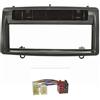 tomzz Audio 2455-016 Set di copertura radio compatibile con Toyota Corolla E12 E120 My.2002-2007 nero con adattatore radio ISO