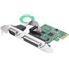 CERRXIAN Scheda di espansione parallela seriale combinata da PCIe a RS232 DB9 seriale+DB25 parallela a PCI-E 1x scheda controller