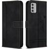 Bravoday Cover per Nokia G42 5G / Nokia G42 5G, Flip Custodia in Pelle PU con Slot per Schede, Portafoglio Custodia per Nokia G42 5G / Nokia G42 5G, Nero