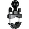 BRCOVAN Supporto con bullone a U per manubrio a sfera da 2,5 cm, adatto per binari di diametro da 1,3 cm a 3,2 cm