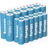 GRbatty 1,2V Batterie Ricaricabili AA e AAA NiMH Combinate,Pile Ricaricabili 12 AA 3300mAh e 12 AAA 1100mAh 1200 CiCli
