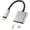 Kefiany Lightning a jack AUX 3,5 mm cuffie adattatore (2 in 1) per iPhone 14 13 Pro Adapter per iPad per Apple Auxiliar Audio Cavo Caricatore Connettore Charger Headphones Accessori Convertitore Doppia Spina