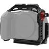 Tilta Gabbia per fotocamera completa per R6 Mark II con morsetto per cavo Micro HDMI USB-C, ricevitore per scarpe fredde, guide NATO - Nero TA-T45-FCC-B