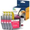 OGOUGUAN Caidi Cartuccia d'inchiostro compatibile LC3219 LC3217 LC3219XL LC-3219XL LC3219XLM LC3217M (4-Pack magenta) Sostituzione per Brother MFC-J5330DW MFC-J6530DW MFC-J6930DW MFC-J5335DW