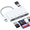 Kefiany Adattatore Lightning USB (6 in 1) per iPhone 14 SD scheda di memoria lettore di schede Micro SD TF Card Reader OTG 3.0 memoria esterna fotocamera digitale lettore di schede per Apple cellulare