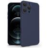 N NEWTOP Cover Compatibile per Apple iPhone 16 Pro, Custodia TPU SOFT Gel Silicone Ultra Slim Sottile Flessibile Case Posteriore Protezione Fotocamera Anti Urto Guscio Scocca Colorato Fina (Blu)
