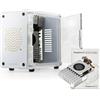 ElectroCookie Mini PC Case per Raspberry Pi 5 - Accesso Porta Laterale con Dispositivo di Raffreddamento Attivo Ufficiale Incluso