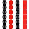 Yoogeer Akaso Apeman, 12 accessori per casco, supporto adesivo piatto curvo per la maggior parte delle action cam, GoPro Hero, Insta360 X5/X4/X3, DJI OSMO Action, Akaso Apeman Sports Cam