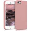 kwmobile Cover per Apple iPhone SE (1.Gen 2016) / iPhone 5 / iPhone 5S Custodia - Back Case per Smartphone in Silicone TPU - Protezione Gommata - rosa invernale