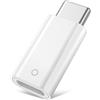 LDERFIV Adattatore Lightning USB C Compatibile con Apple Pencil 1 Generazione per iPad 10 Generazione 2022, Adattatore USB C Lightning Adattatore Ricarica per Ricarica Pencil Supporta Bluetooth | Bianco