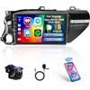 Hikity 2+64G Stereo Auto per Toyota Hilux Pick Up AN120 2015-2020 senza fili Carplay Android Auto Mirror Link, 10.1 Pollici Android Stereo Radio Bluetooth GPS WIFI FM/RDS EQ SWC Telecamera Posteriore