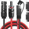Cleqee Connettore per pannello solare a cavo adattatore SAE 10AWG
