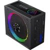 GAMEMAX RGB 850G Alimentatore PC 850W Full Modulares, 80 Plus Gold, LLC + DC‑DC, ARGB Sync, Condensatori giapponesi, ventola ARGB FDB da 140 mm, 9 funzioni di protezione, colore: Nero