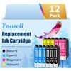 Yowell Cartucce compatibili con Epson 603XL Multipack per Expression Home XP-2100 XP-2105 XP-4100 XP-4155 Workforce WF-2810 WF-2830 WF-2835 WF-2850 (confezione da 12)