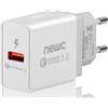 NEW'C, Caricatore da Parete USB 3.0, 18 W, Ultra rapido, Adattatore USB 3.0 per Samsung Galaxy S9/S8/Note 8, LG G5/G6, Nexus 5X/6P, iPhone, iPad PRO/Air, Moto G4 ECC.