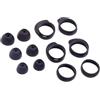 Hugfads Set di 12 cuscinetti antiscivolo in silicone di ricambio per Samsung Galaxy Buds SM-R170 e Galaxy Buds+ SM-R175, nero
