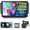 ETLFUCyber 2G+64G Android Autoradio per Peugeot 208/2008 2012-2018 con Senza Fili Carplay e Android Auto, 10 Pollici Schermo 2 Din Radio con GPS/WiFi/Bluetooth/EQ/FM RDS Radio