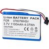 CHUNCAIL Batteria di ricambio per navigatore GPS 07837MHSV, S30, 338937010150 (1100 mAh, 3,7 V, agli ioni di litio)
