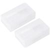 Diyeeni 2 contenitori per batterie 20700/21700, impermeabili, dimensioni 9 x 8 x 2,5 cm, trasparenti
